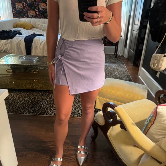 Wrap Mini Skirt - Picture 1 of 3